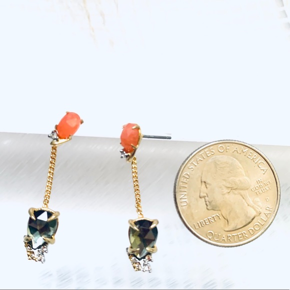 Alexis Bittar Drop Post Gemstone Crystal Earrings - Picture 11 of 12
